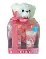 Gifts Under $50 That Will Make You Look Like a Hero 16 Bear Hug spa gift includes teddy bear and bath products