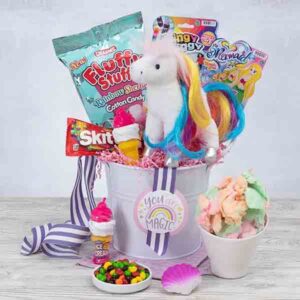 Magical Gift Bucket with Unicorn