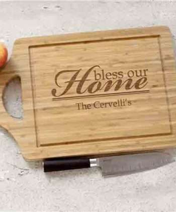 The Best Housewarming Gifts That Make a New House Feel Like Home 4 Bless Our Home plus name personalized cutting board