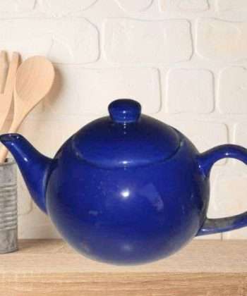 vintage cobalt blue teapot