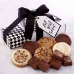 Get Well Soon Cookie & Brownie Gift Box – Gourmet Cookie Gift 2 Get Well Gift Box filled with cookies and brownies