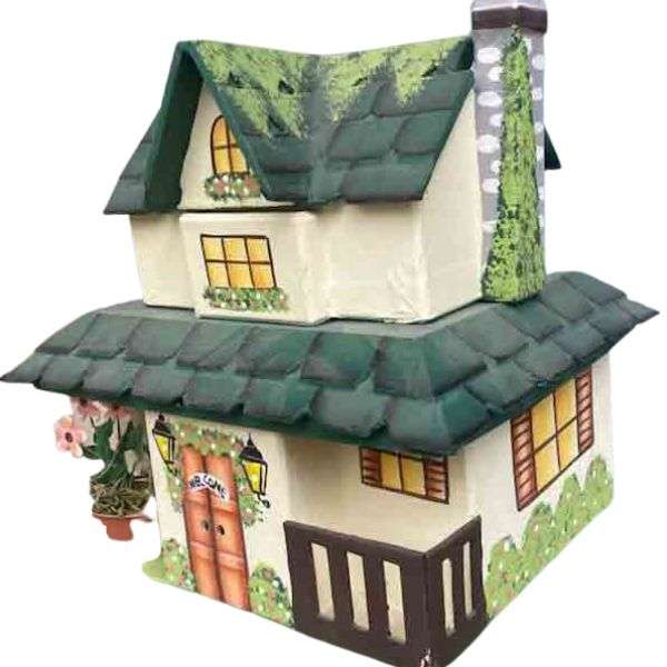New Home Gift Basket with Keepsake House – Housewarming Gift or Realtor Closing Gift 2 Housewarming fit basket is a three dimensional house filled with food products