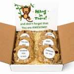 Hang In There Cookie Gift Box 2 Hang in There Cookie Gift Box with cookies with inspirational messages plus large humerous gift card