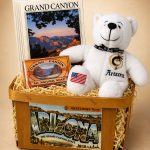 Grand Canyon Gift Basket with Arizona Teddy Bear, Scenic Notecards & Handmade Soap 2 Gran Canyon Arizona gift basket with note cards, soap, and teddy bear