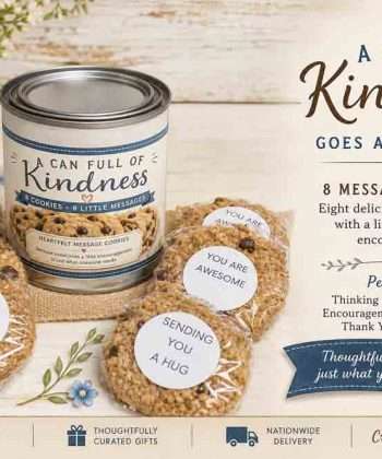 Kindness cookies in a can with encouraging messages