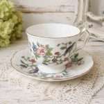Aynsley Pembroke Bone China Teacup and Saucer - Made in England 3 teacup english bird