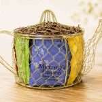 Herbal Tea Gift in Wire Teapot – Small Thank You, Thinking of You & Encouragement Gift 2 wire teapot with herbal teas